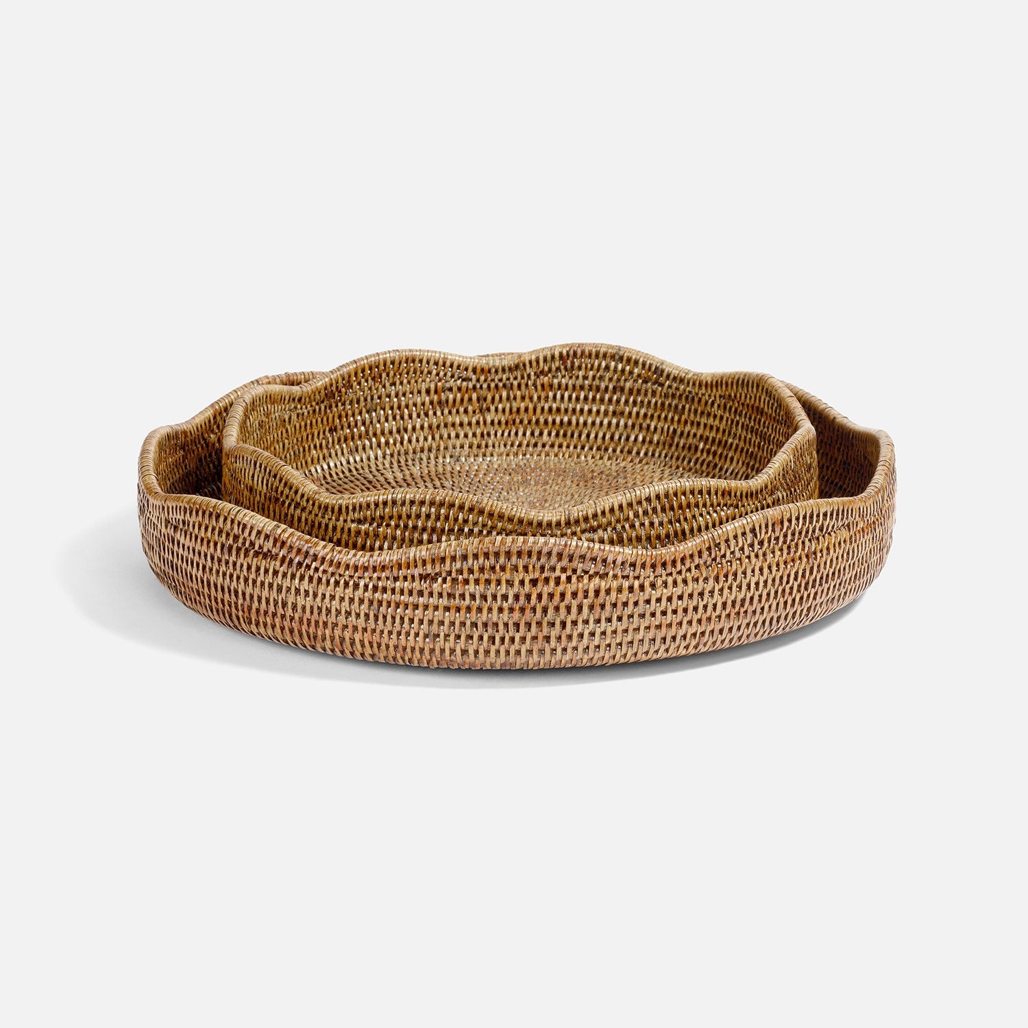 Chianna Rattan Tray - Set of 2