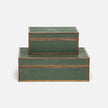 Cooper Faux Shagreen Box - Set of 2