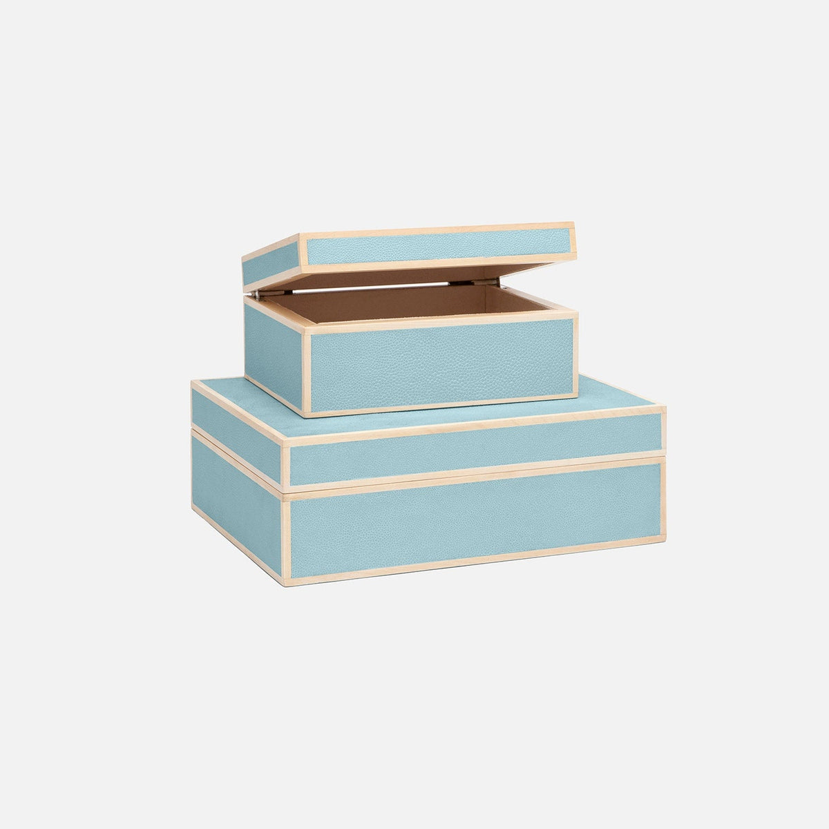 Cooper Faux Shagreen Box - Set of 2
