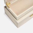 Grayson Faux Shagreen Box - Set of 2