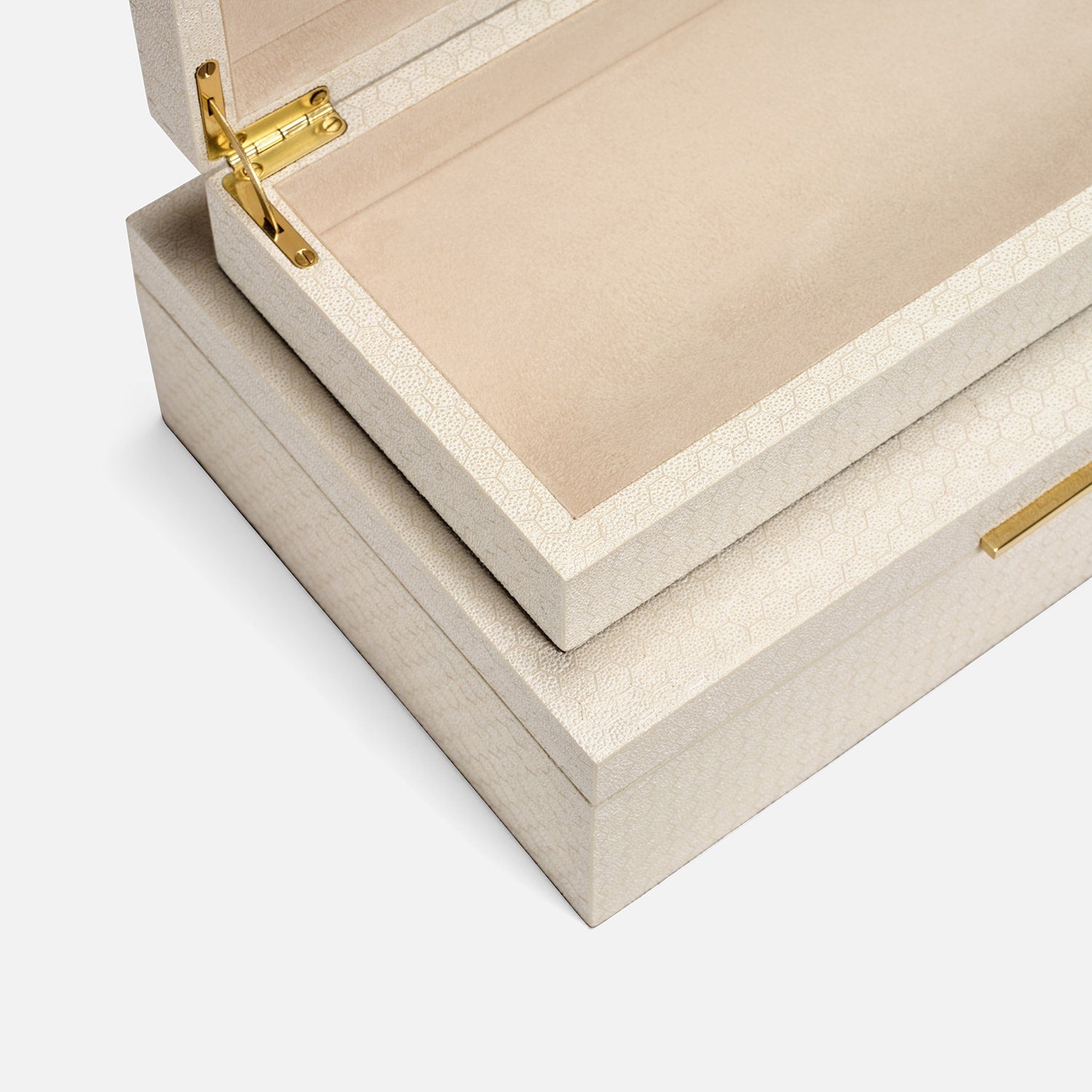 Grayson Faux Shagreen Box - Set of 2