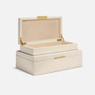 Grayson Faux Shagreen Box - Set of 2