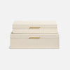 Grayson Faux Shagreen Box - Set of 2