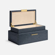 Grayson Faux Shagreen Box - Set of 2
