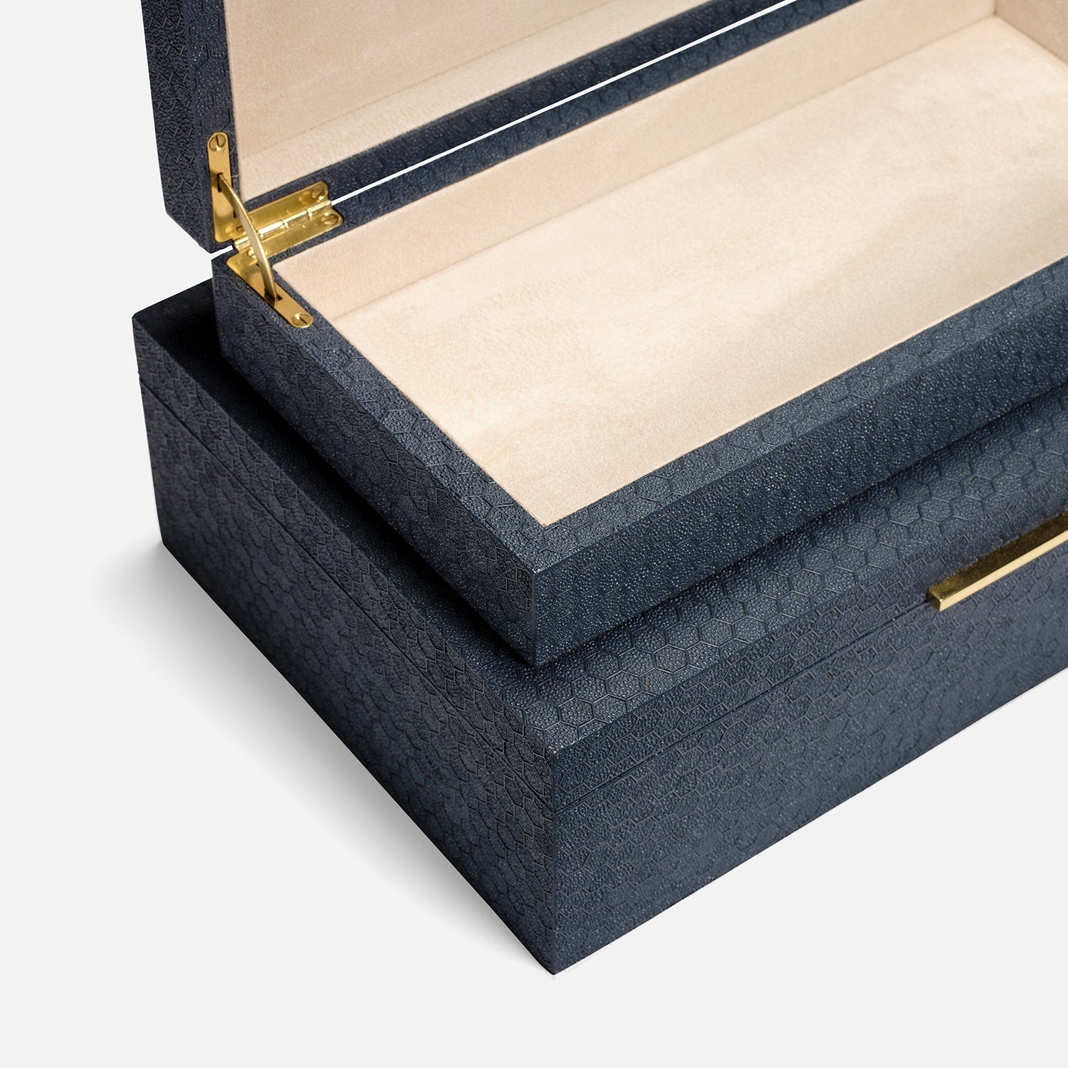 Grayson Faux Shagreen Box - Set of 2