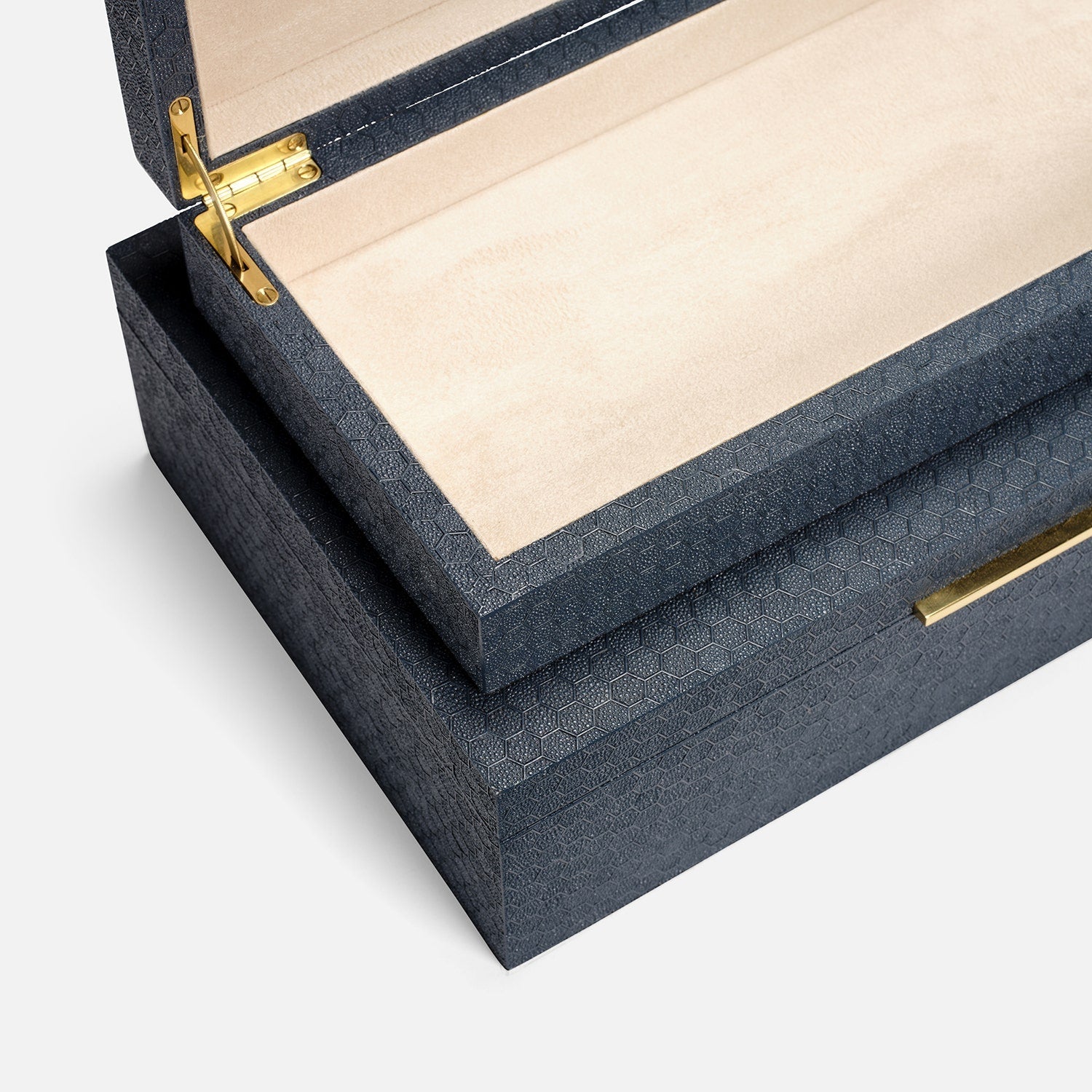 Grayson Faux Shagreen Box - Set of 2
