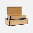 Hammet Natural Raffia Decorative Box - Set of 2