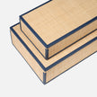 Hammet Natural Raffia Decorative Box - Set of 2