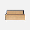 Hammet Natural Raffia Decorative Box - Set of 2
