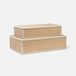 Hammet Natural Raffia Decorative Box - Set of 2
