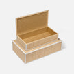 Hammet Natural Raffia Decorative Box - Set of 2