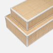 Hammet Natural Raffia Decorative Box - Set of 2