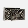Ian Dual-Tone Veneer Tray - Set of 2