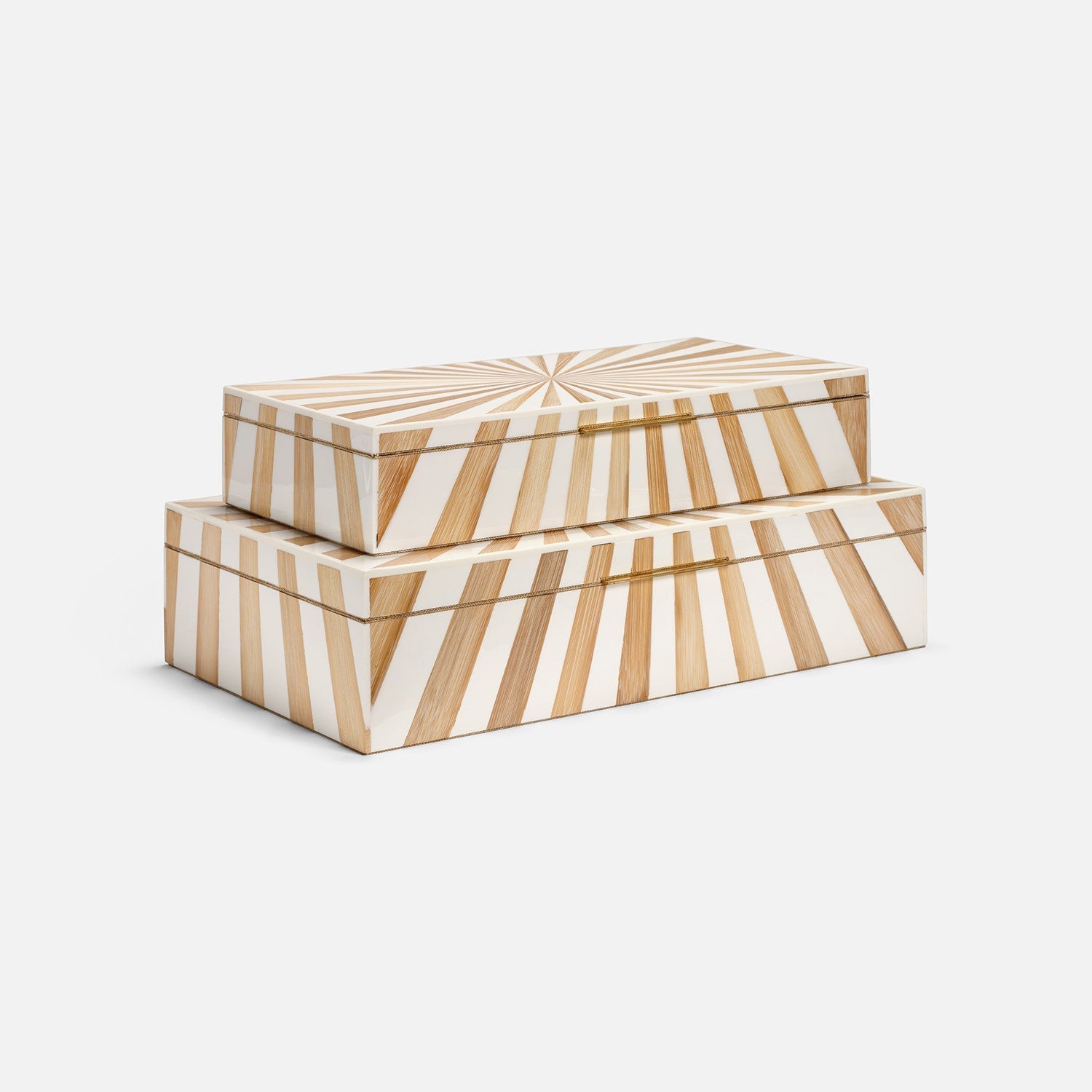 Madden Resin Bamboo Box - Set of 2