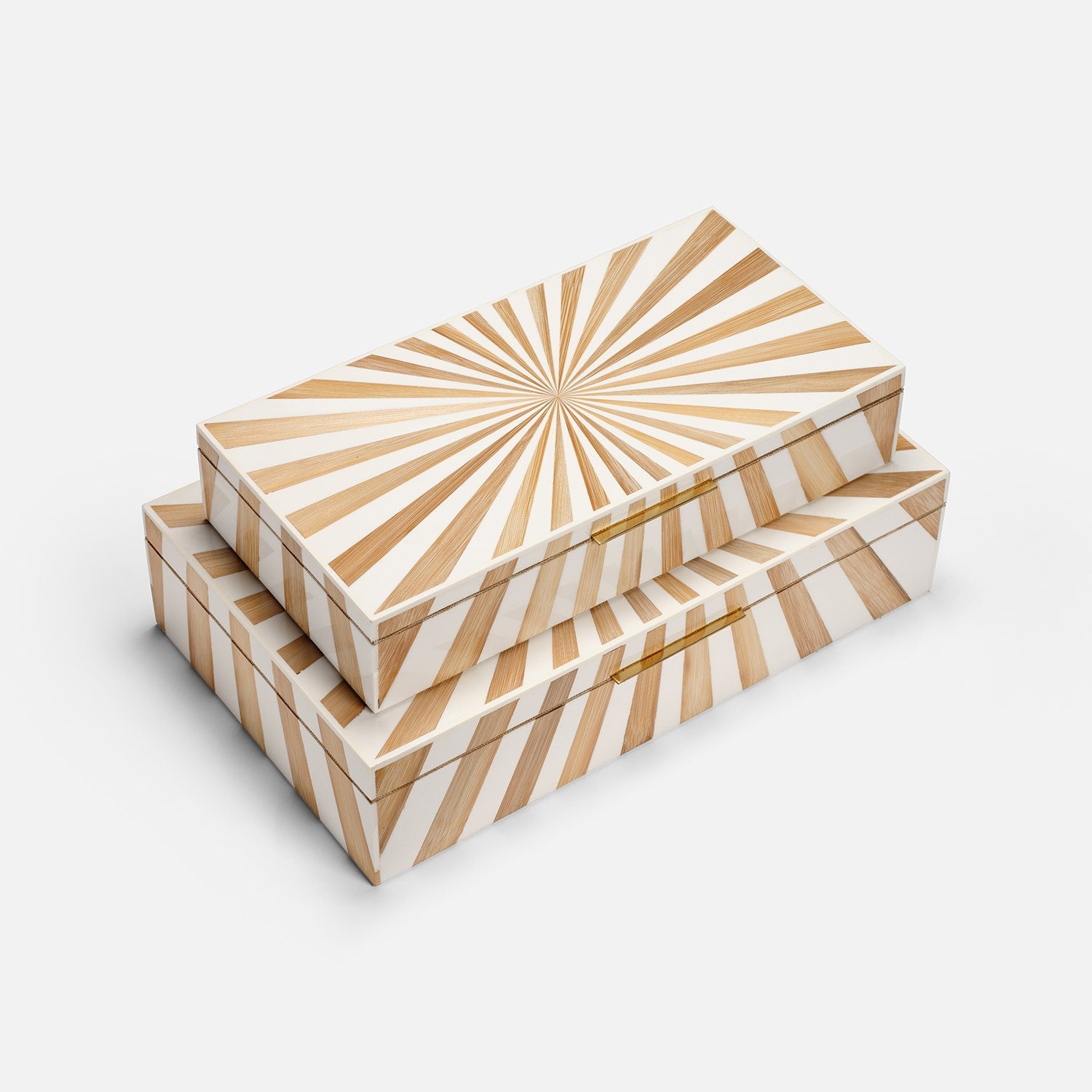 Madden Resin Bamboo Box - Set of 2