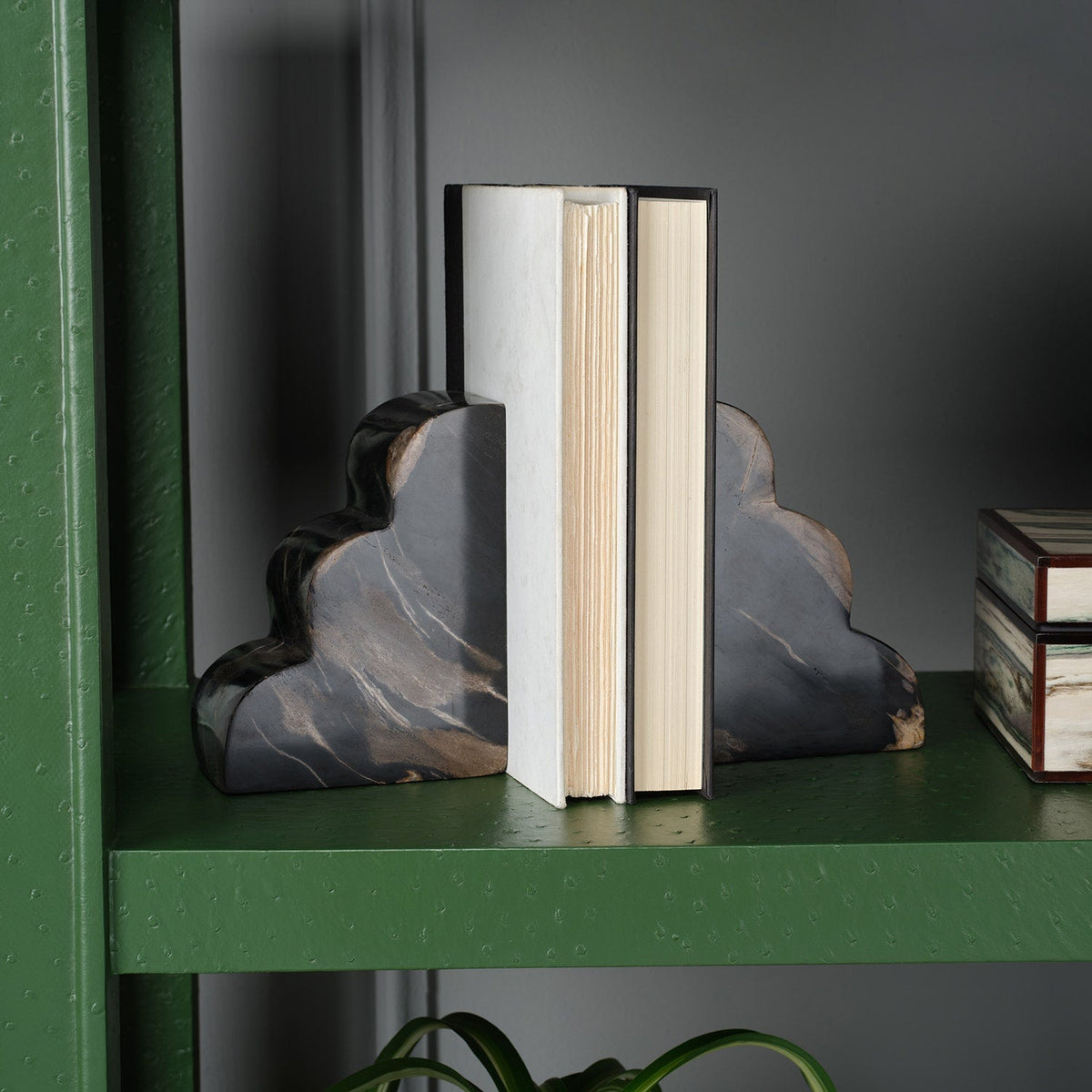Melina Wood Bookend Set