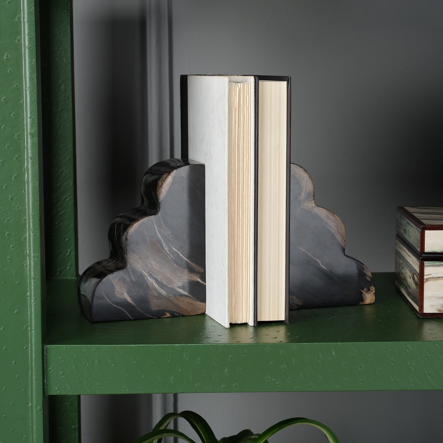 Melina Wood Bookend Set