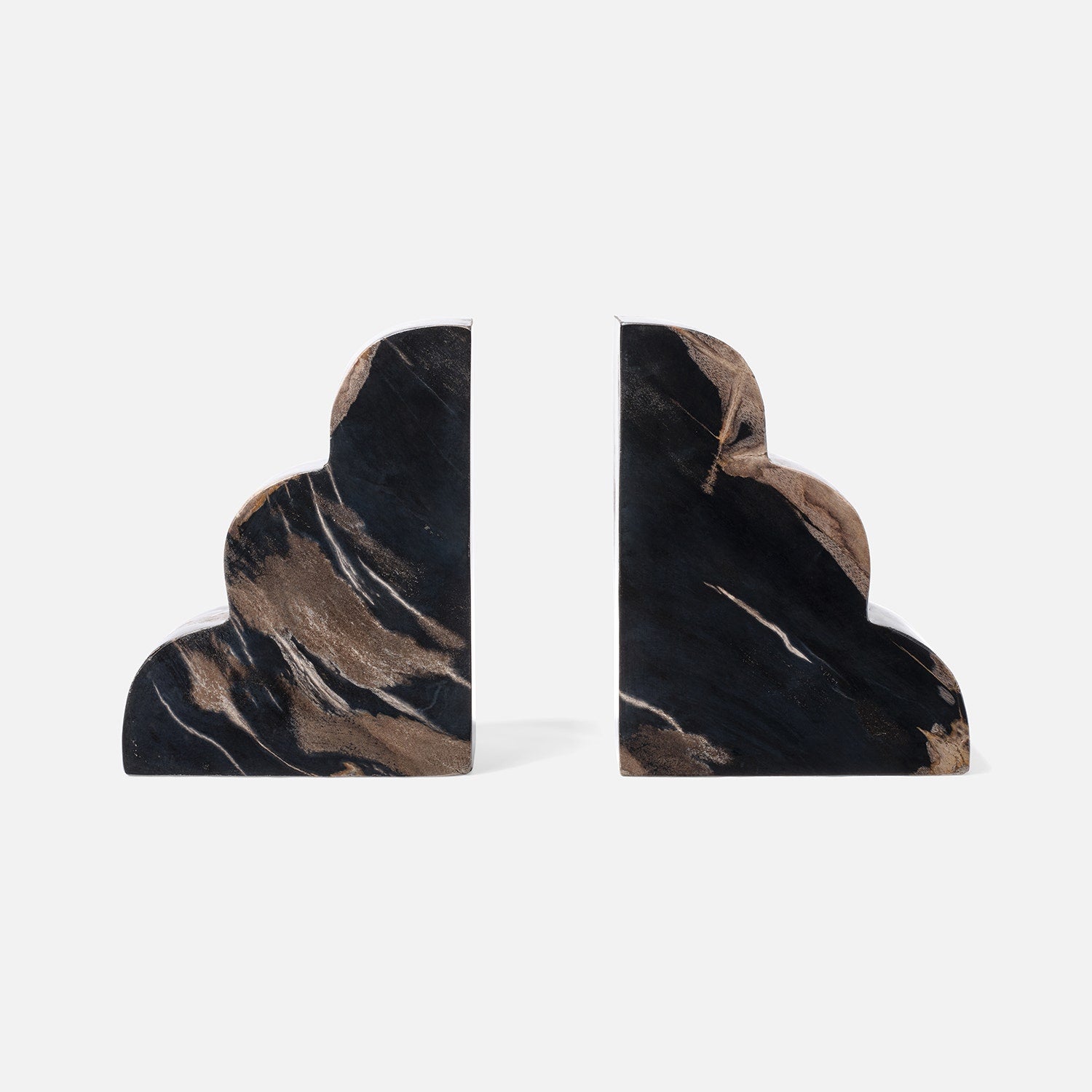 Melina Wood Bookend Set