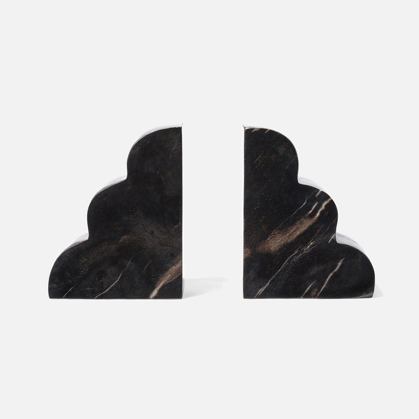 Melina Wood Bookend Set