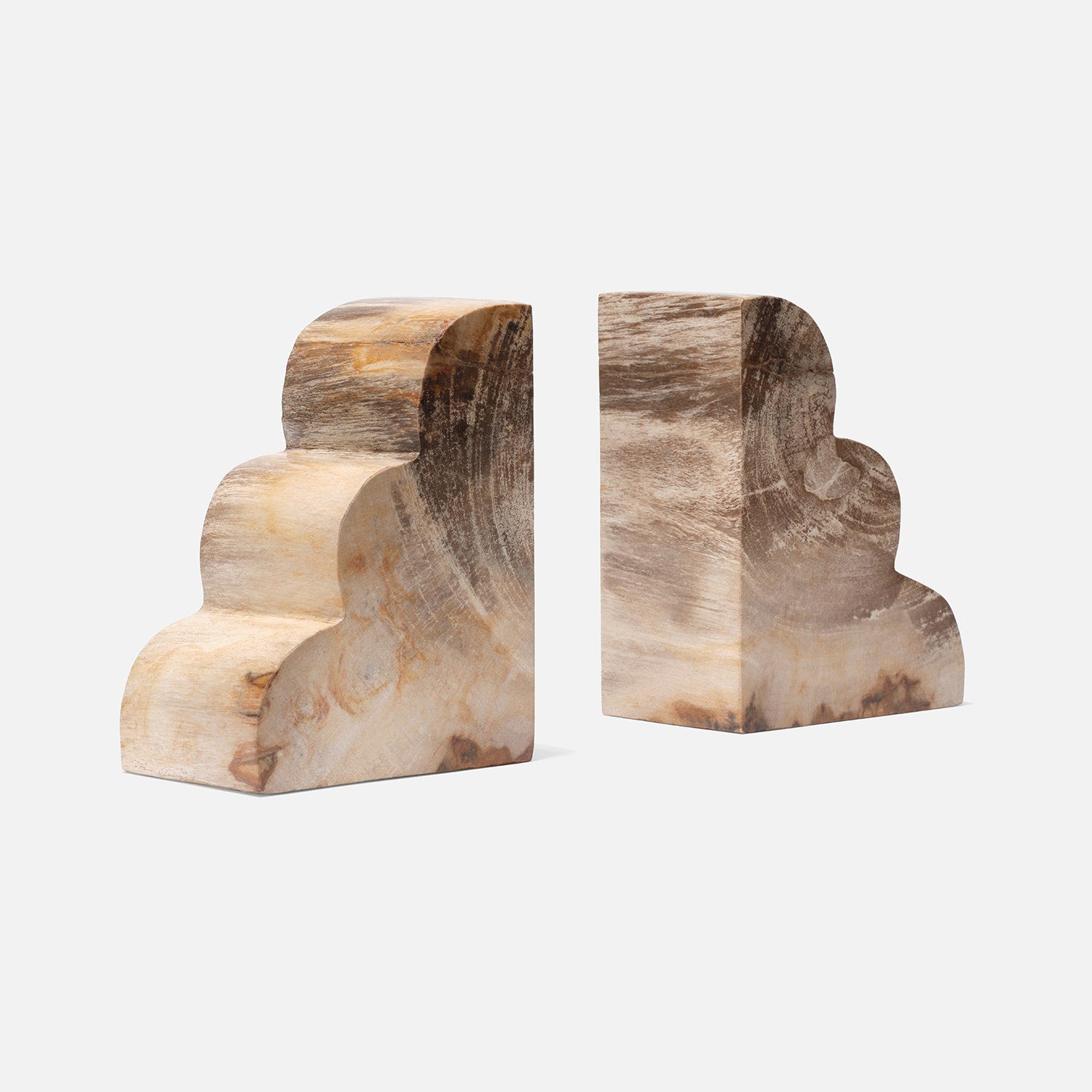 Melina Wood Bookend Set