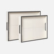 Merth Leather Tray - Set of 2