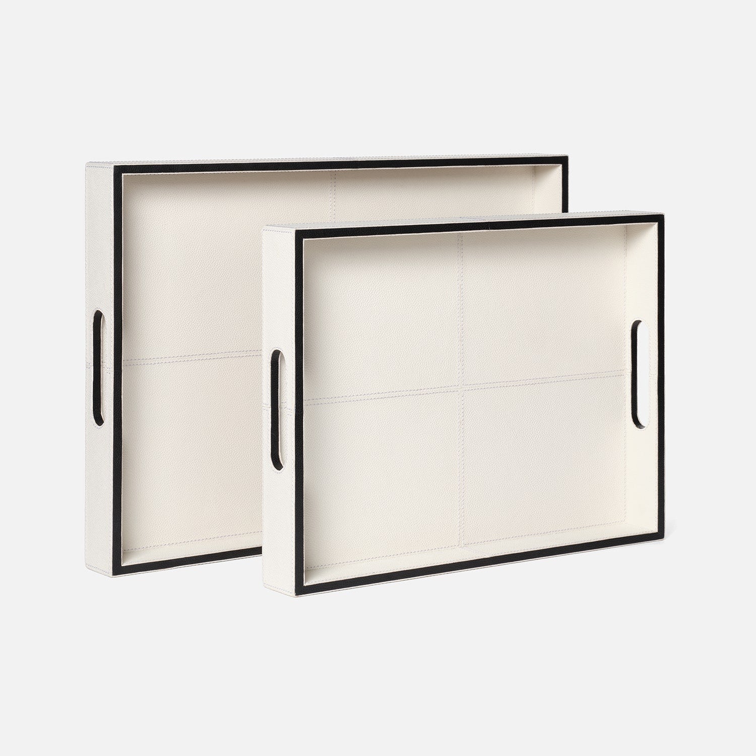 Merth Leather Tray - Set of 2