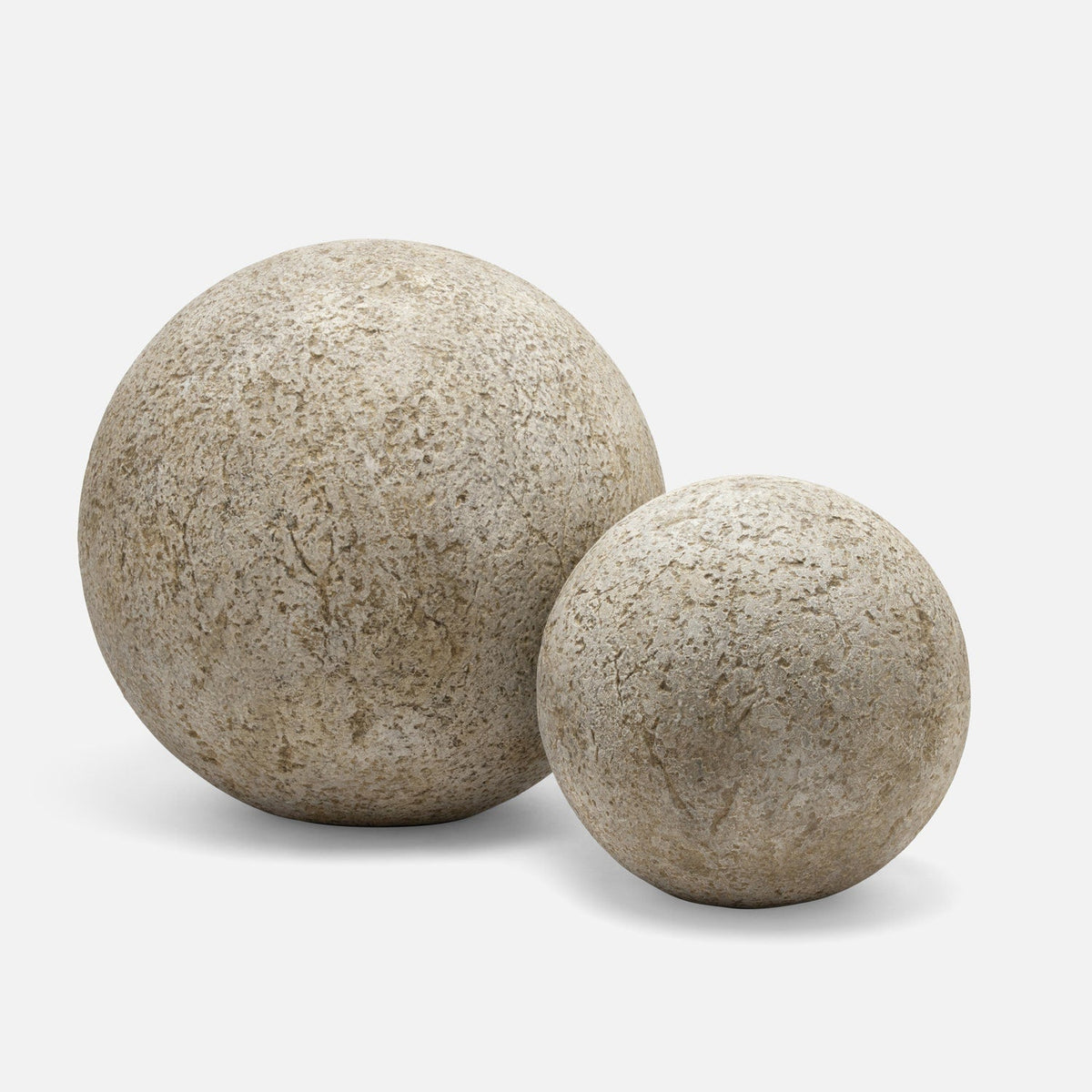 Molly Decorative Cement Sphere - Set of 2