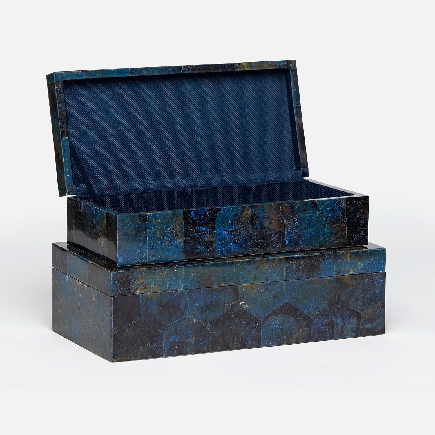 Palma Leaf Shell Box - Set of 2