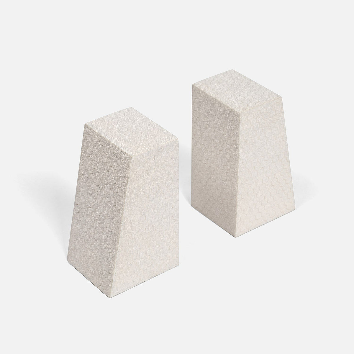 Rene Faux Shagreen Bookend Set