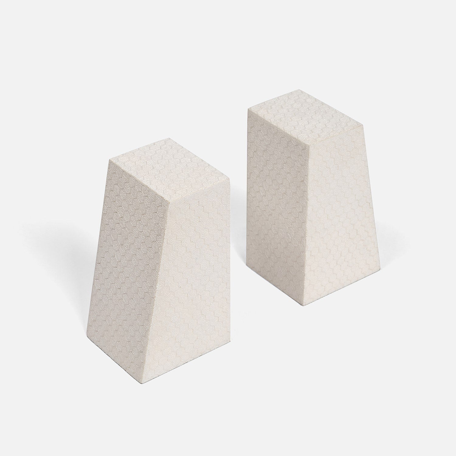 Rene Faux Shagreen Bookend Set