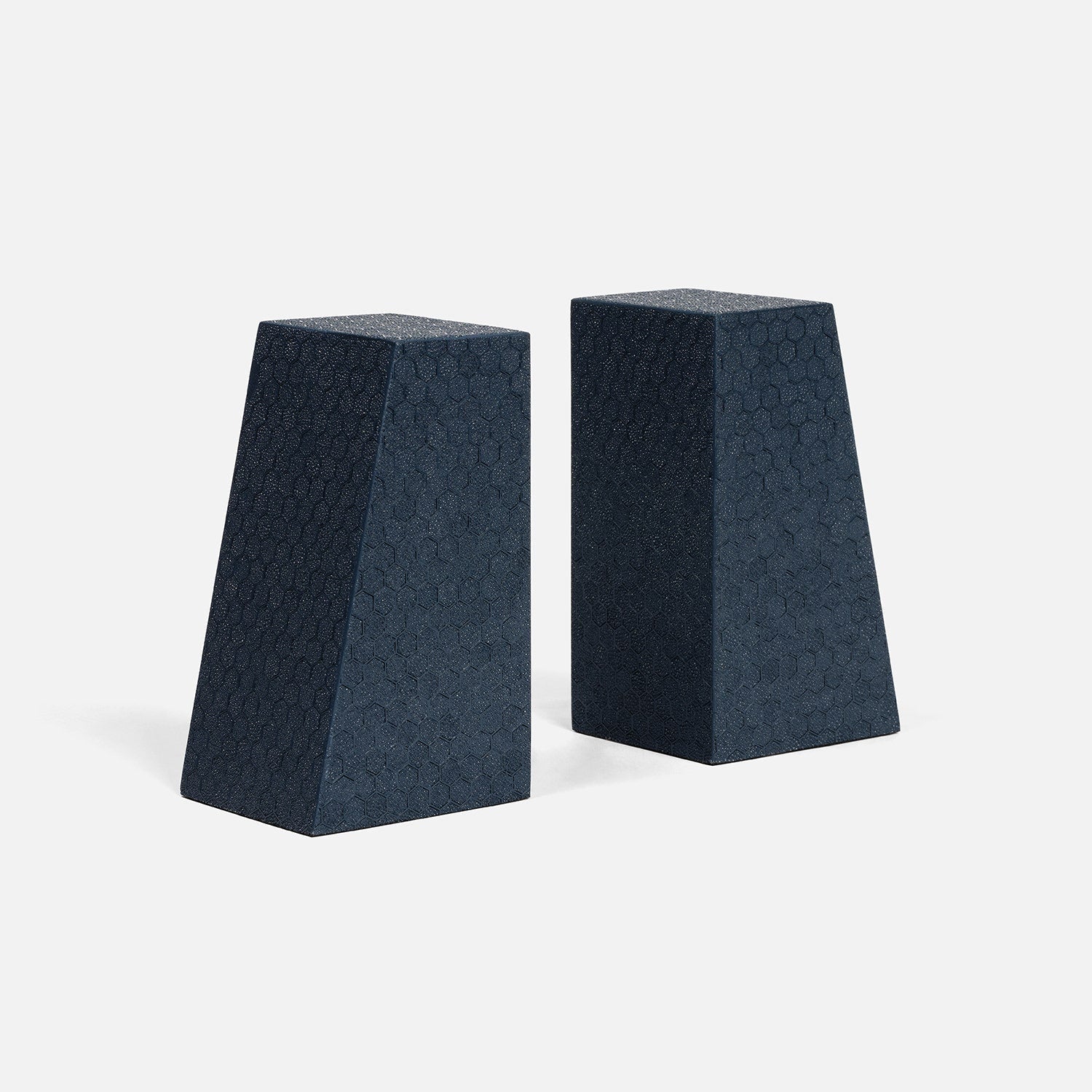 Rene Faux Shagreen Bookend Set
