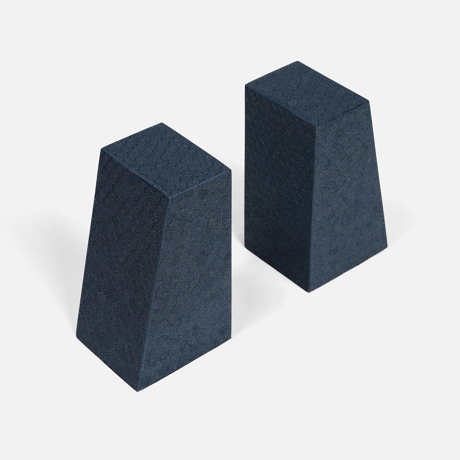 Rene Faux Shagreen Bookend Set