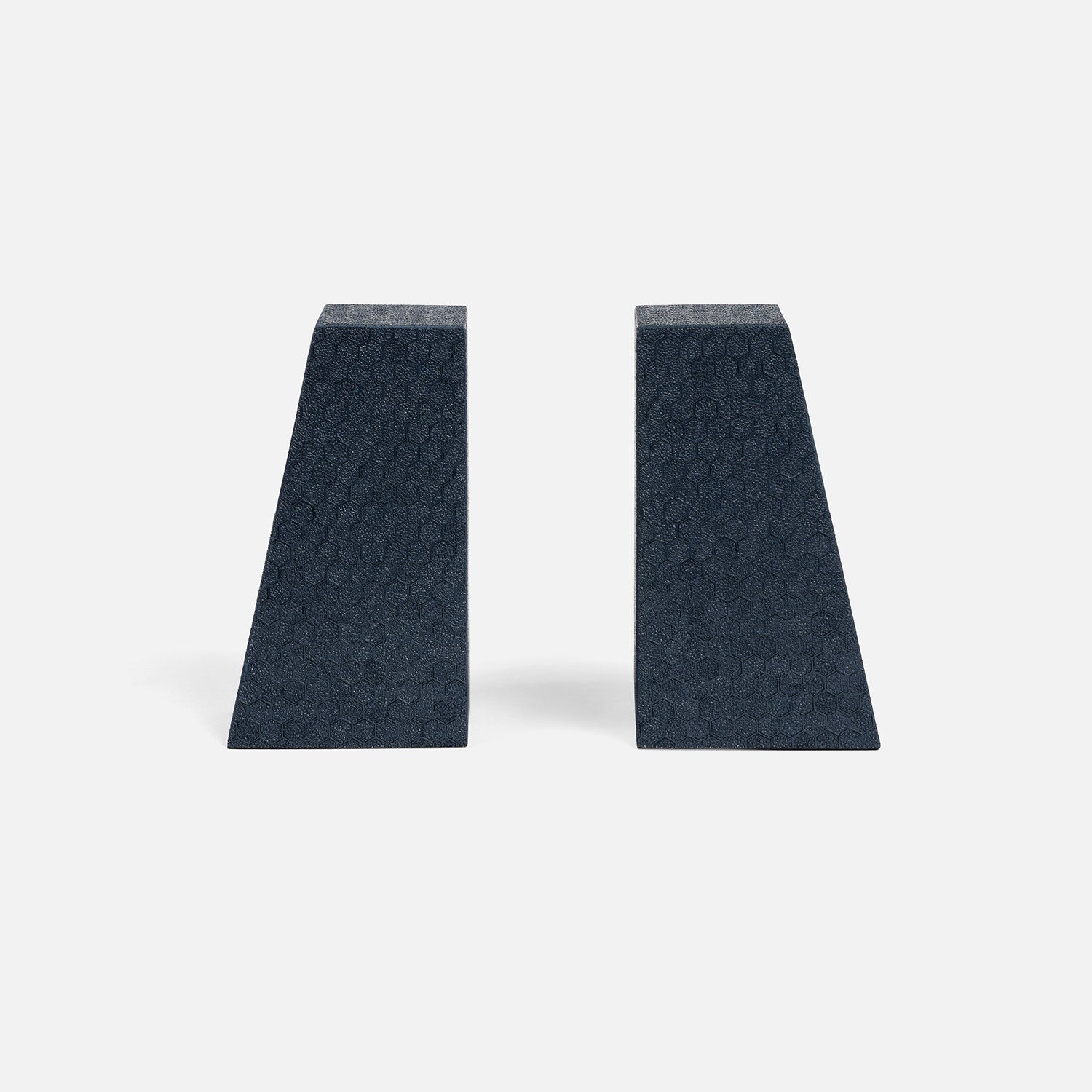 Rene Faux Shagreen Bookend Set