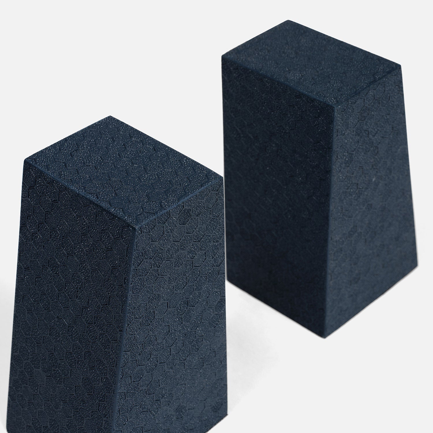Rene Faux Shagreen Bookend Set