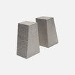 Rene Faux Shagreen Bookend Set