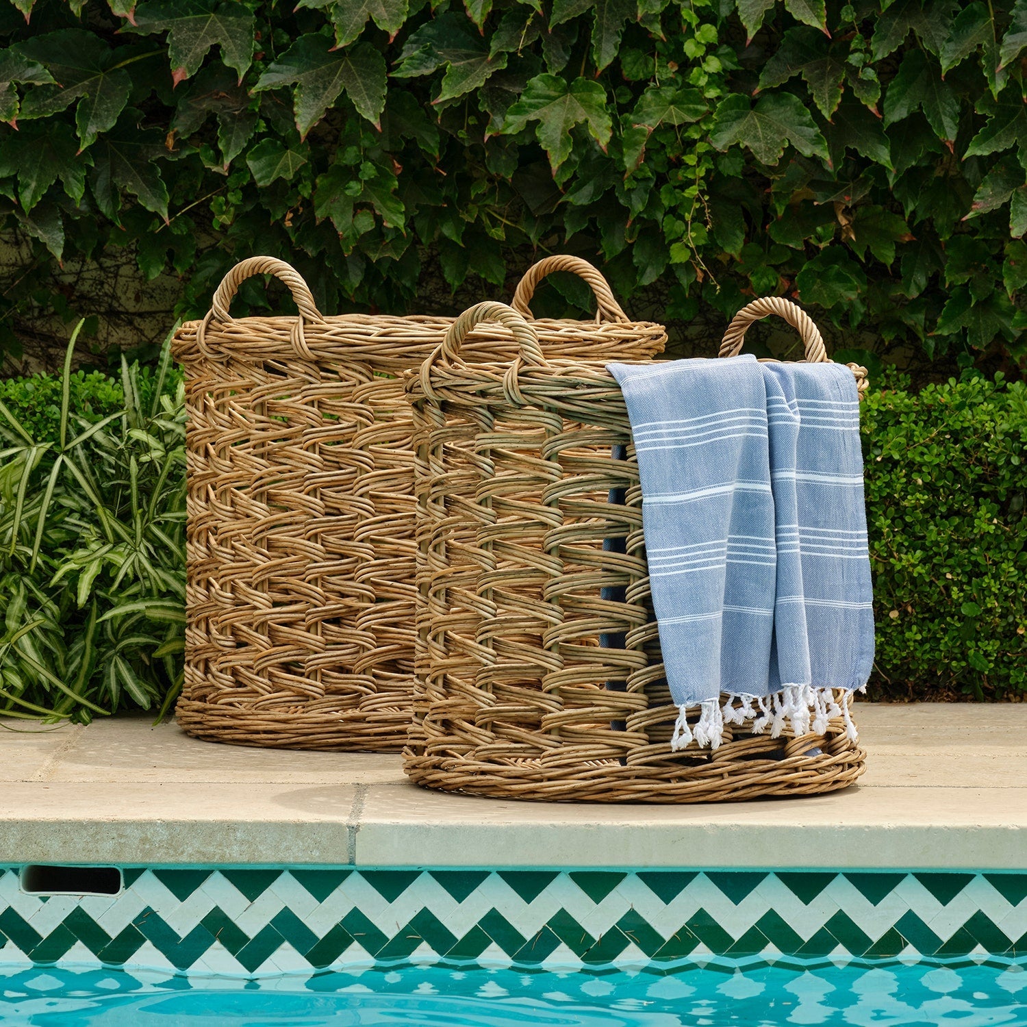 Rossie Woven Storage Basket - Set of 2