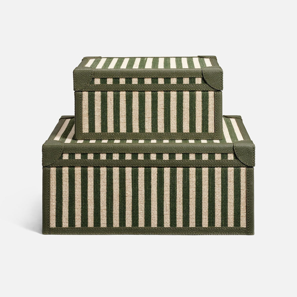 Sawyer Jute & Leather Box - Set of 2