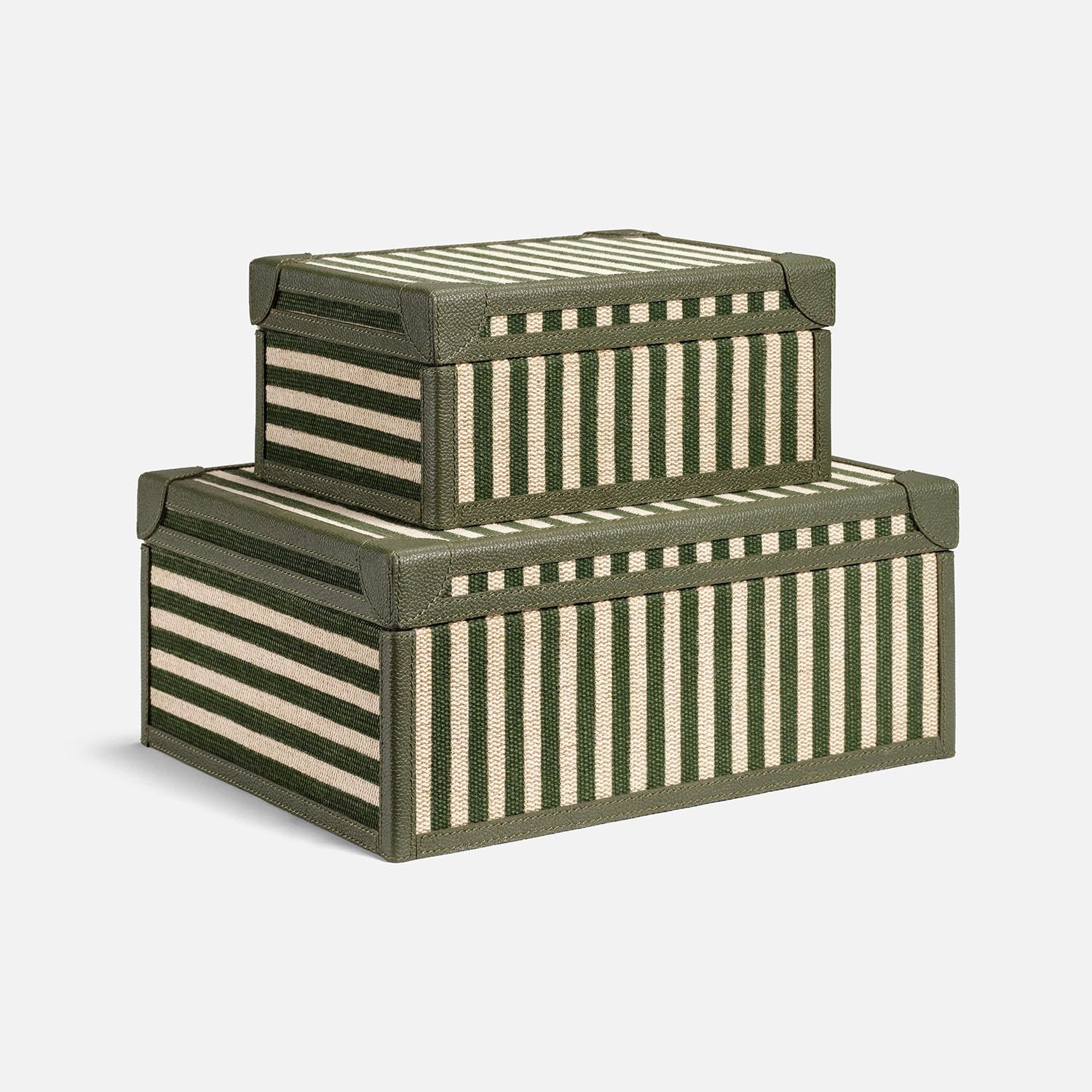 Sawyer Jute & Leather Box - Set of 2