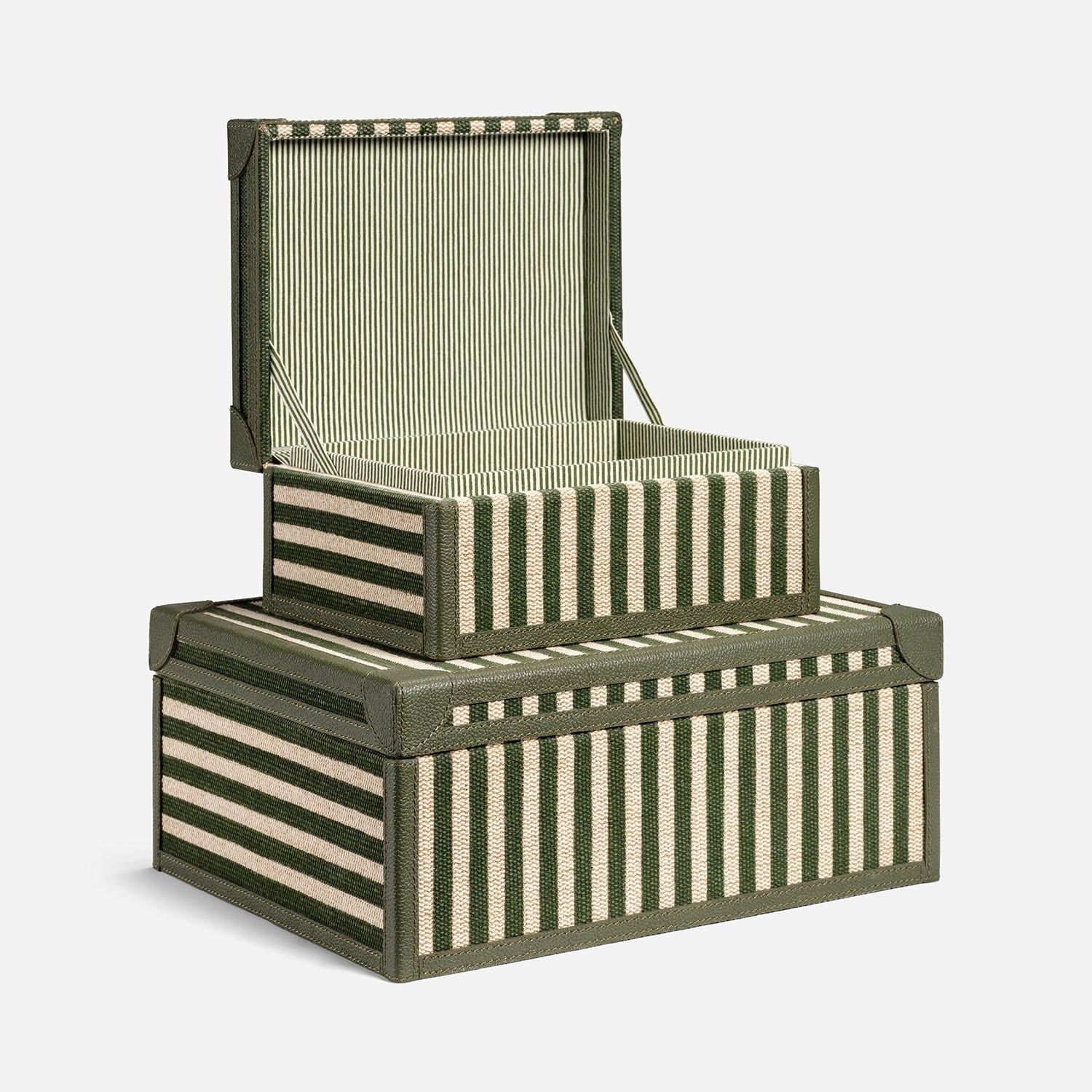 Sawyer Jute & Leather Box - Set of 2
