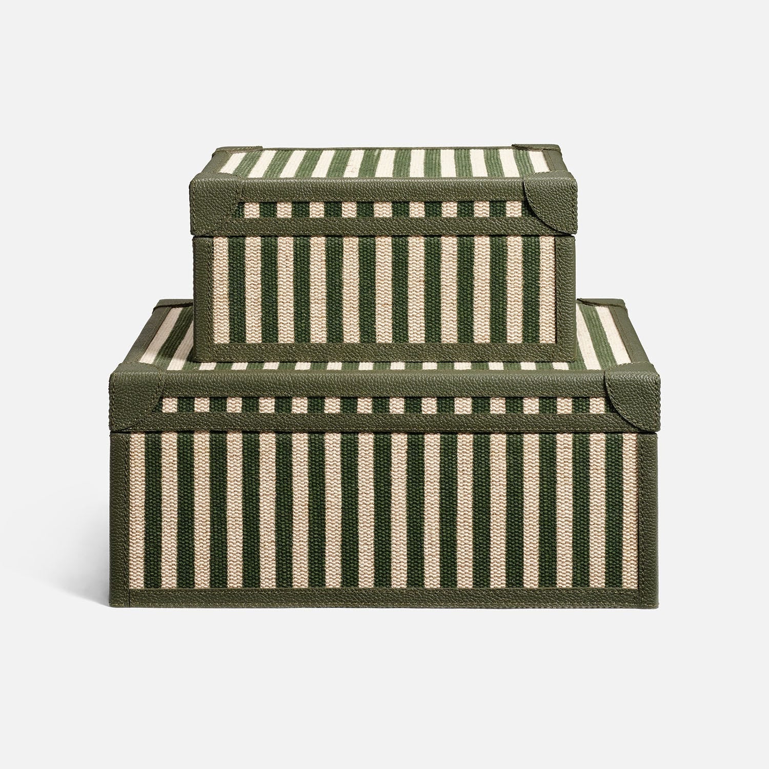Sawyer Jute & Leather Box - Set of 2