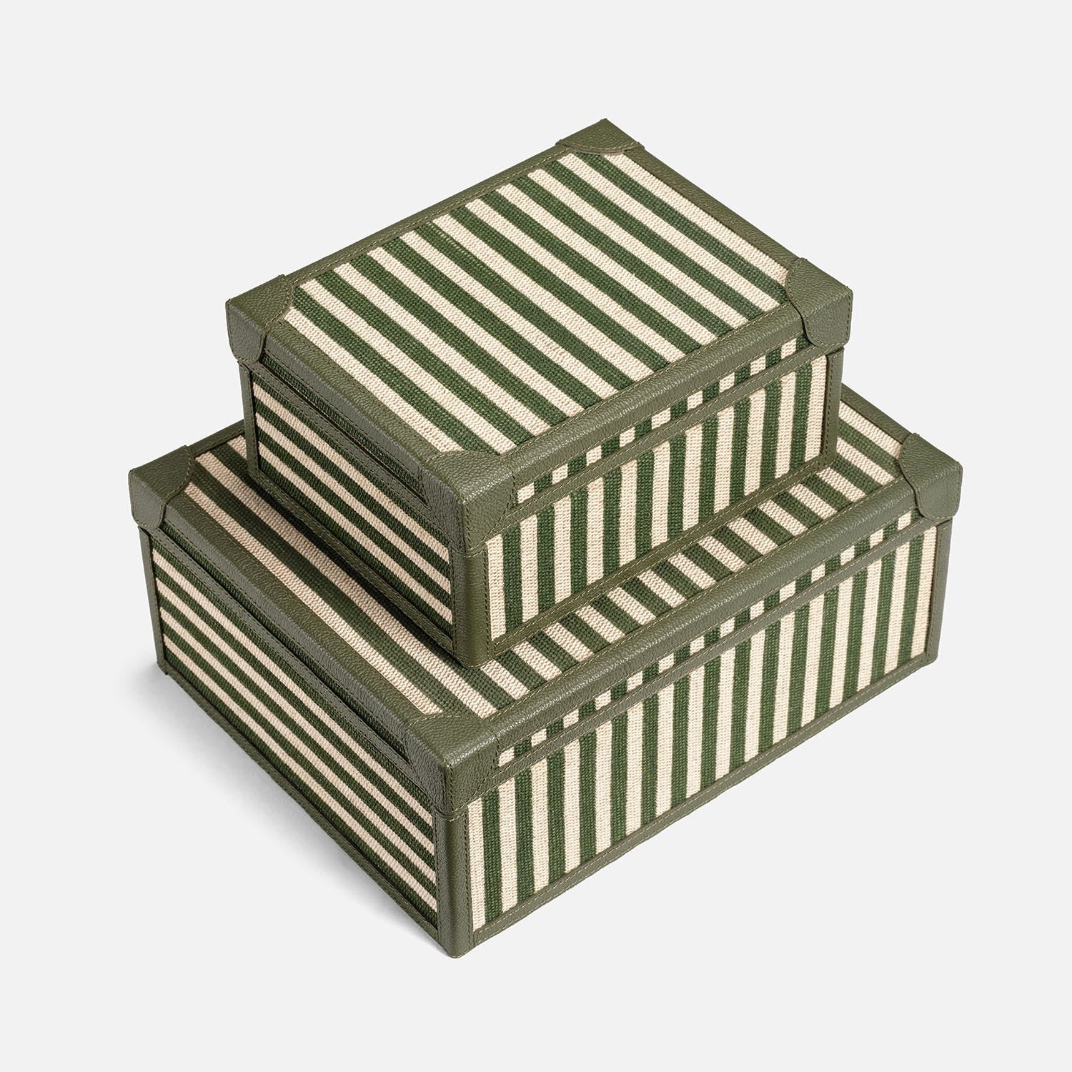 Sawyer Jute & Leather Box - Set of 2