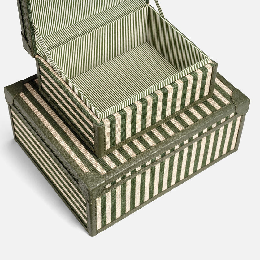 Sawyer Jute & Leather Box - Set of 2