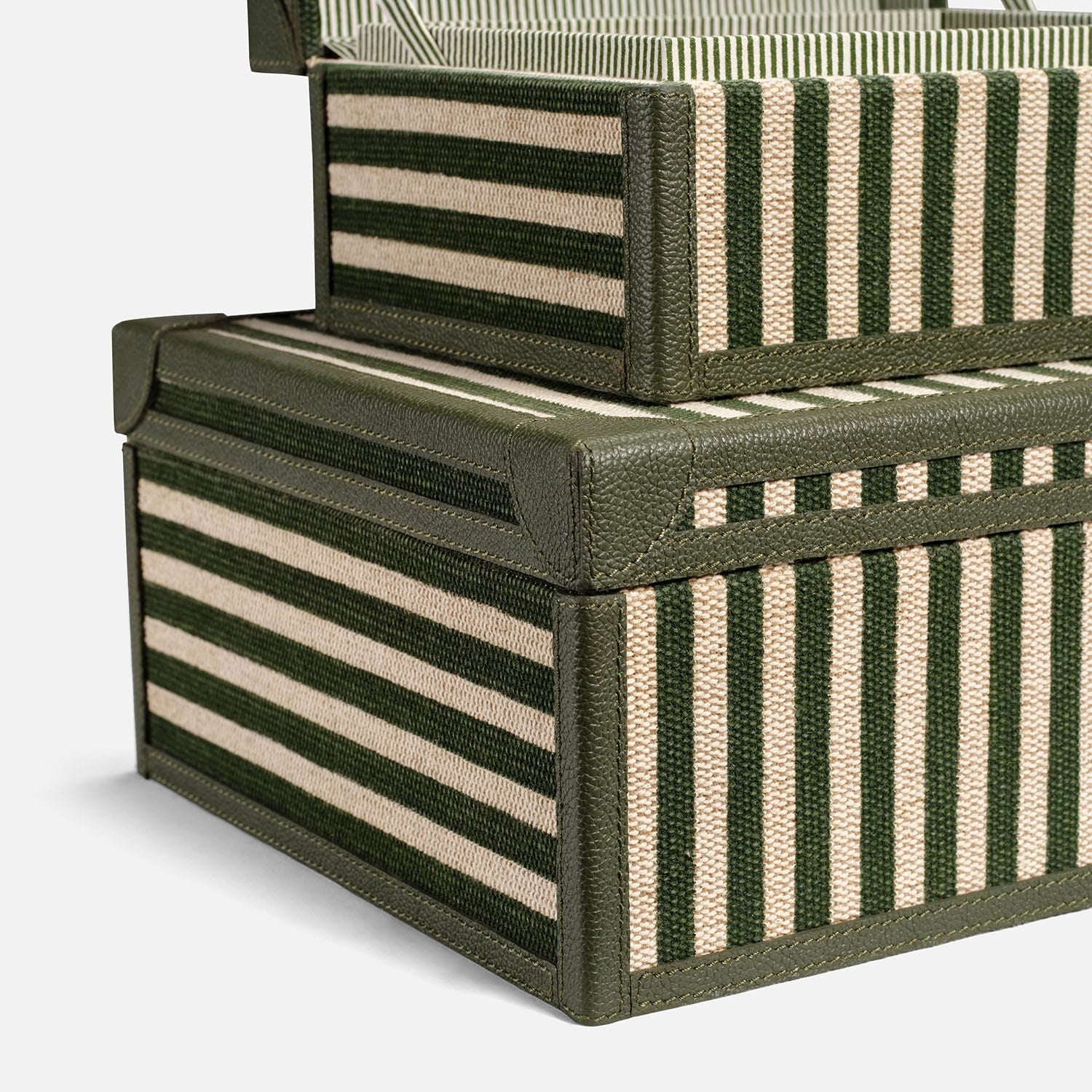 Sawyer Jute & Leather Box - Set of 2