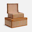 Sawyer Jute & Leather Box - Set of 2