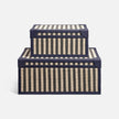 Sawyer Jute & Leather Box - Set of 2