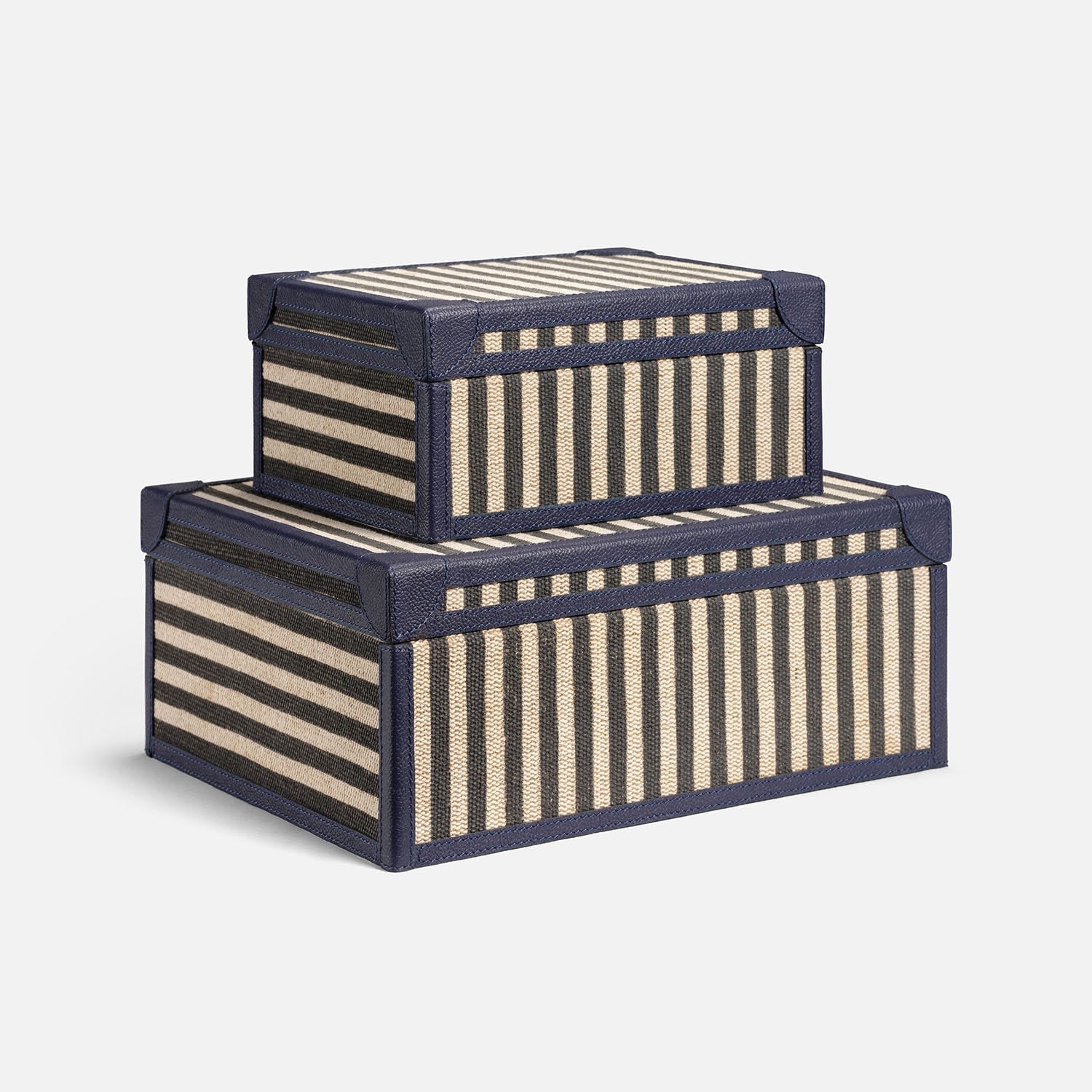 Sawyer Jute & Leather Box - Set of 2