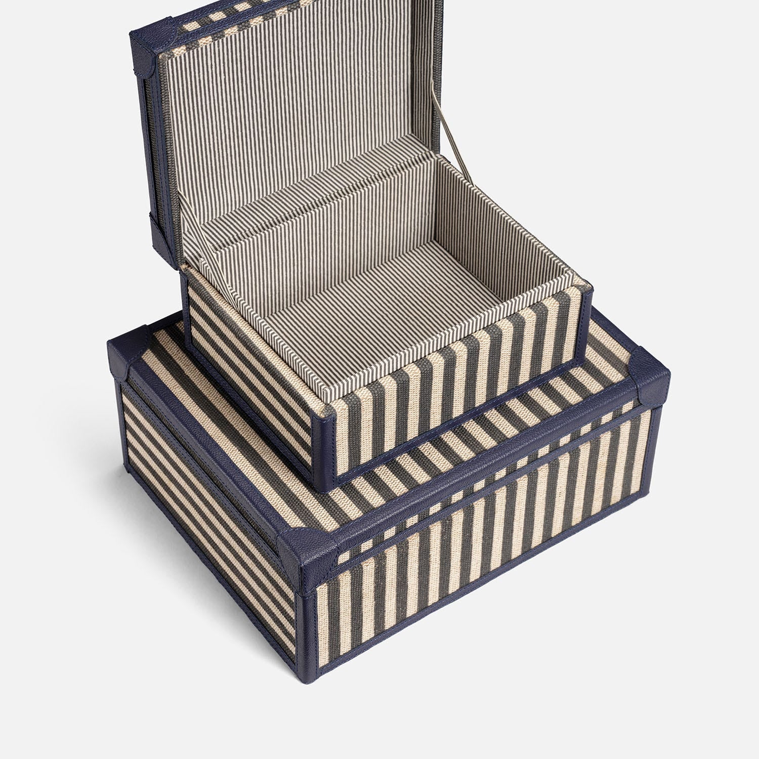 Sawyer Jute & Leather Box - Set of 2