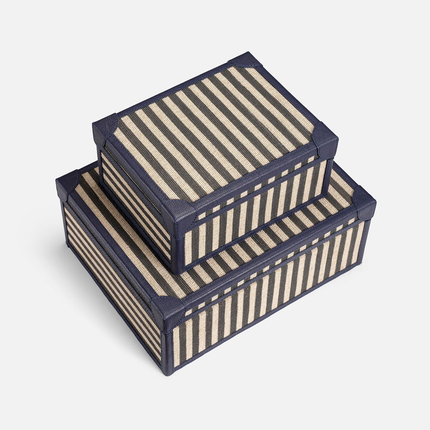 Sawyer Jute & Leather Box - Set of 2