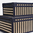 Sawyer Jute & Leather Box - Set of 2