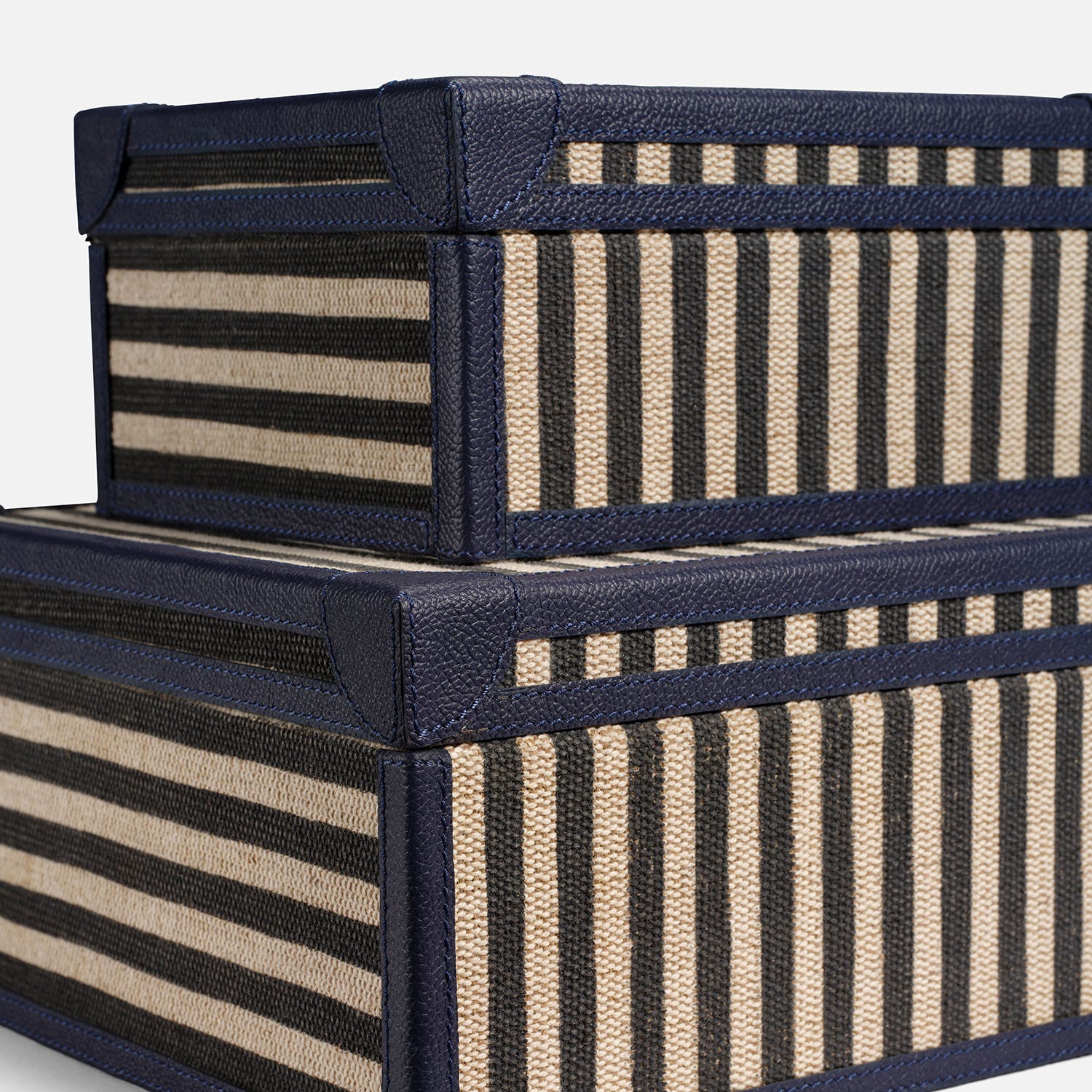 Sawyer Jute & Leather Box - Set of 2